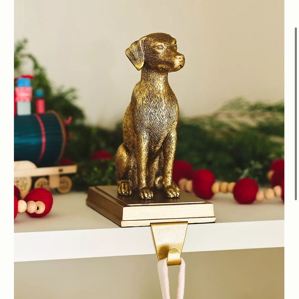 New Anthropologie Animal Icon Dog Retriever Stocking Holder